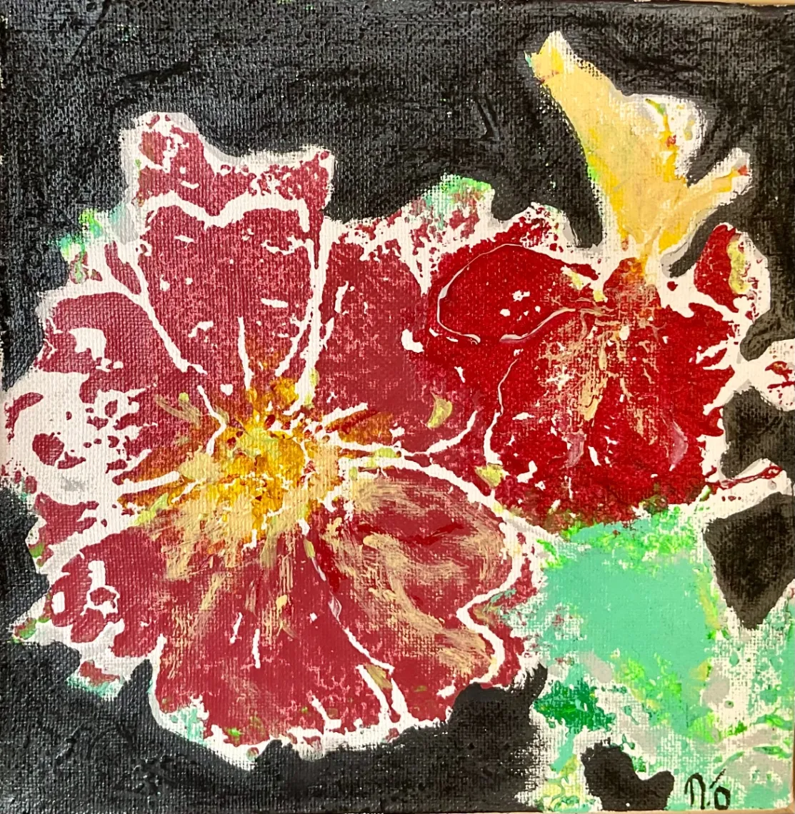 Untitled – Mixed media on canvas, 2023. Painting by Nilüfer Örel.