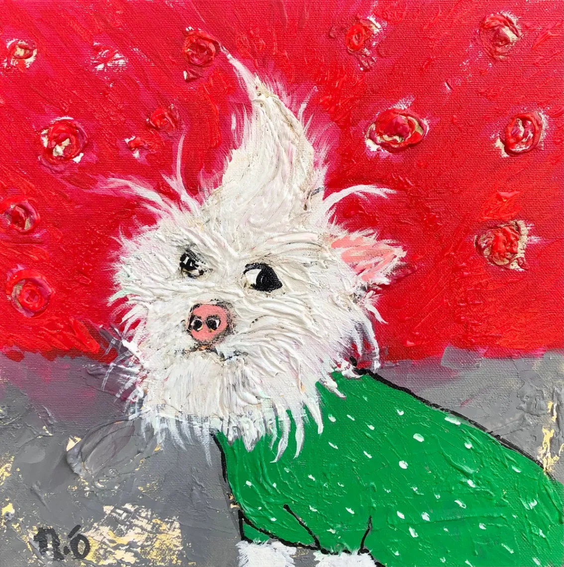 Untitled – Mixed media on canvas, 2024. Painting by Nilüfer Örel.