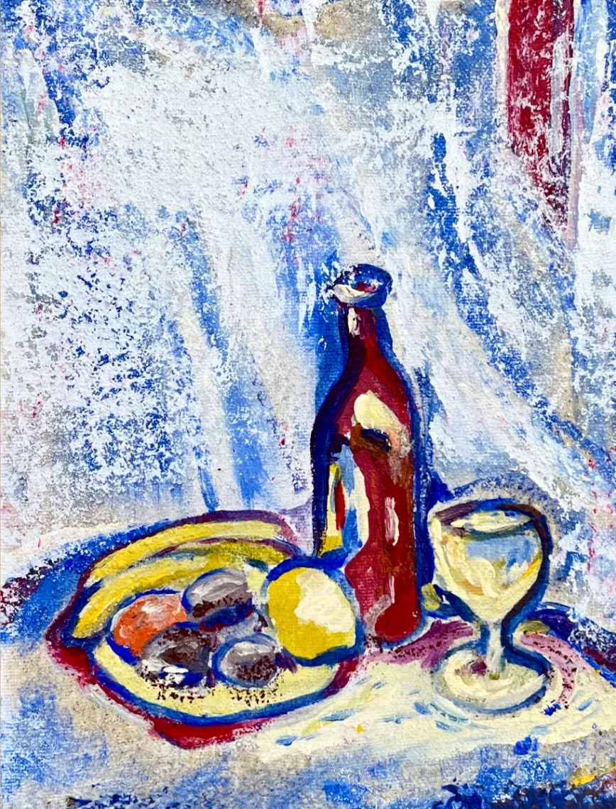 Untitled – Mixed media on canvas, 2023. Painting by Nilüfer Örel.