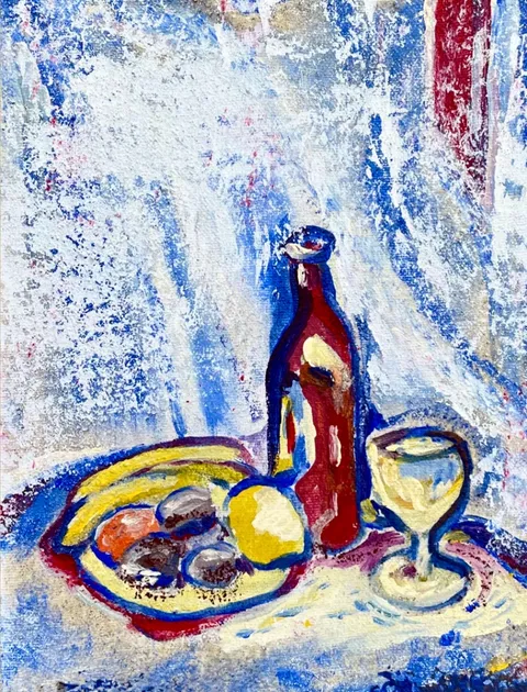 Untitled – Mixed media on canvas, 2023. Painting by Nilüfer Örel.
