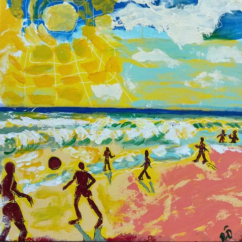 Untitled – Mixed media on canvas, 2026. Painting by Nilüfer Örel.