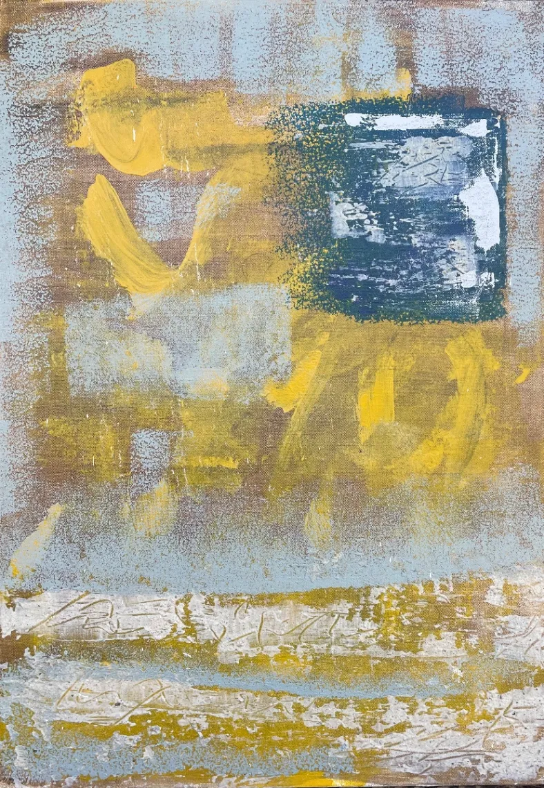 No title – Mixed media on canvas, 2023. Painting by Nilüfer Örel.