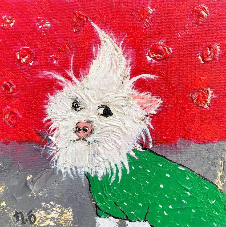 No title – Mixed media on canvas, 2024. Painting by Nilüfer Örel.