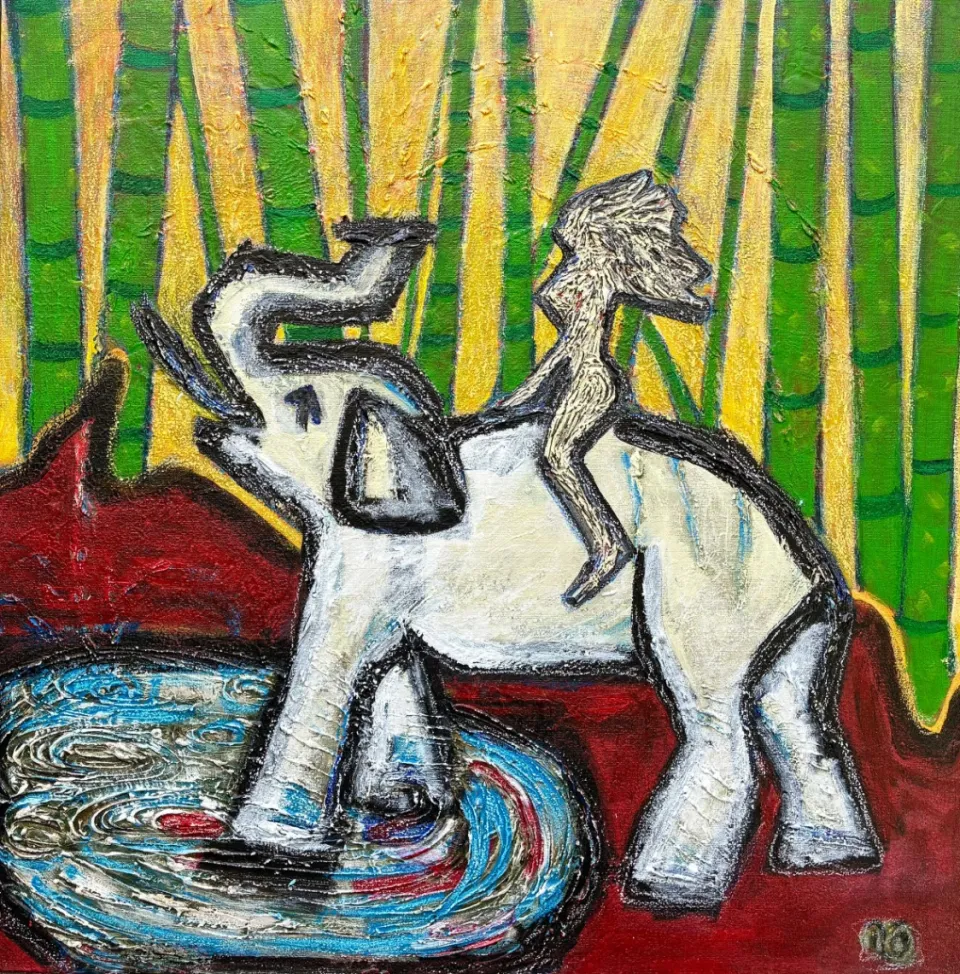 Untitled – ., 2025. Painting by Nilüfer Örel.