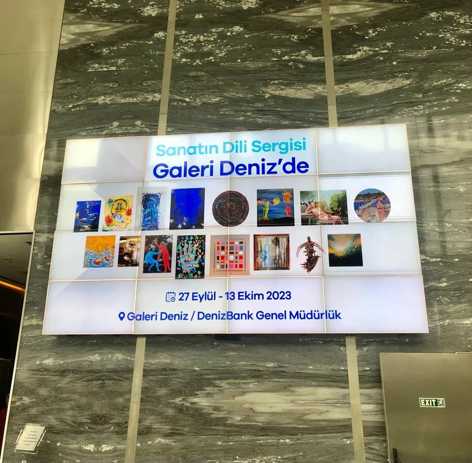 DenizBank Art Gallery — exhibition with paintings by Nilüfer Örel