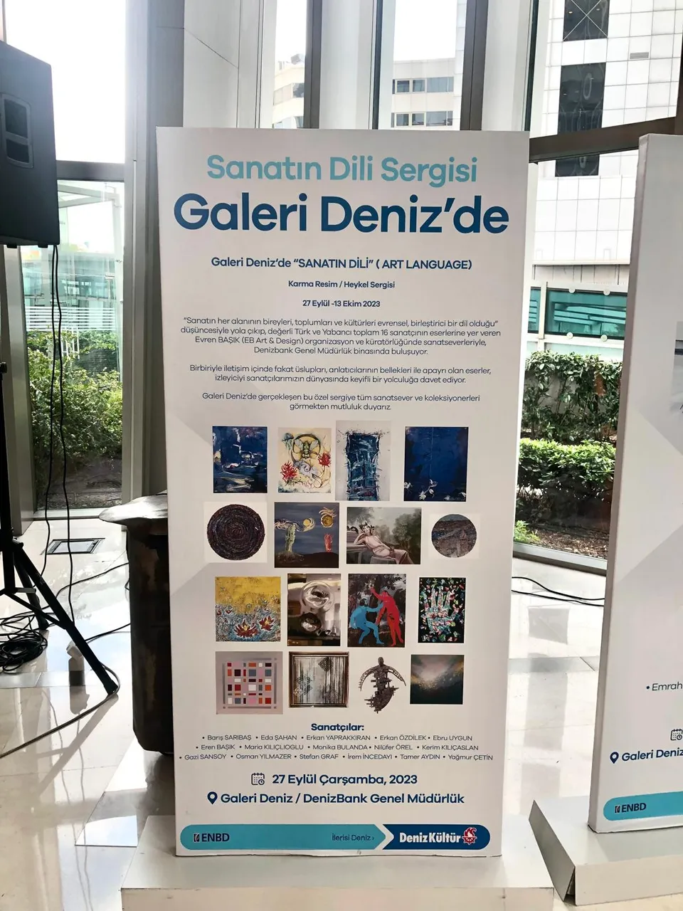 DenizBank Art Gallery — exhibition with paintings by Nilüfer Örel