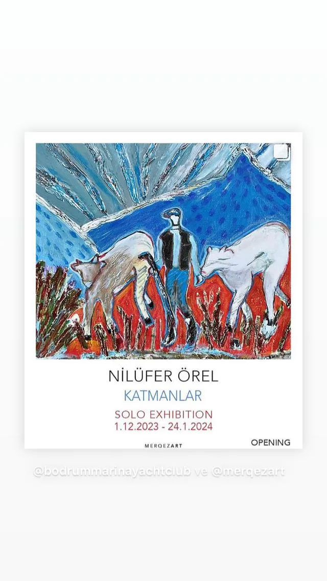 Bodrum Merqez Art — exhibition with paintings by Nilüfer Örel