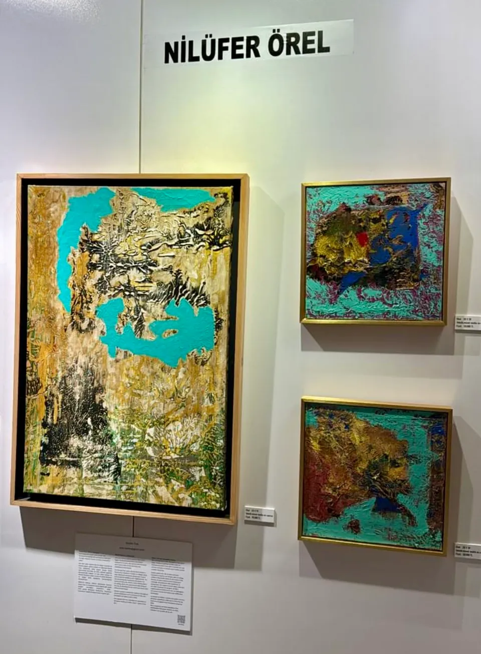 Istanbul art and antique fair Lütfu Kırdar Exhibition Centre — exhibition with paintings by Nilüfer Örel